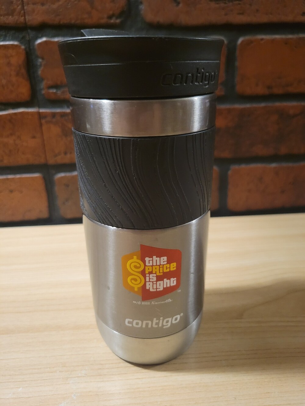 The Price Is Right Contigo Hot/Cold Travel Mug with Snapseal Lid